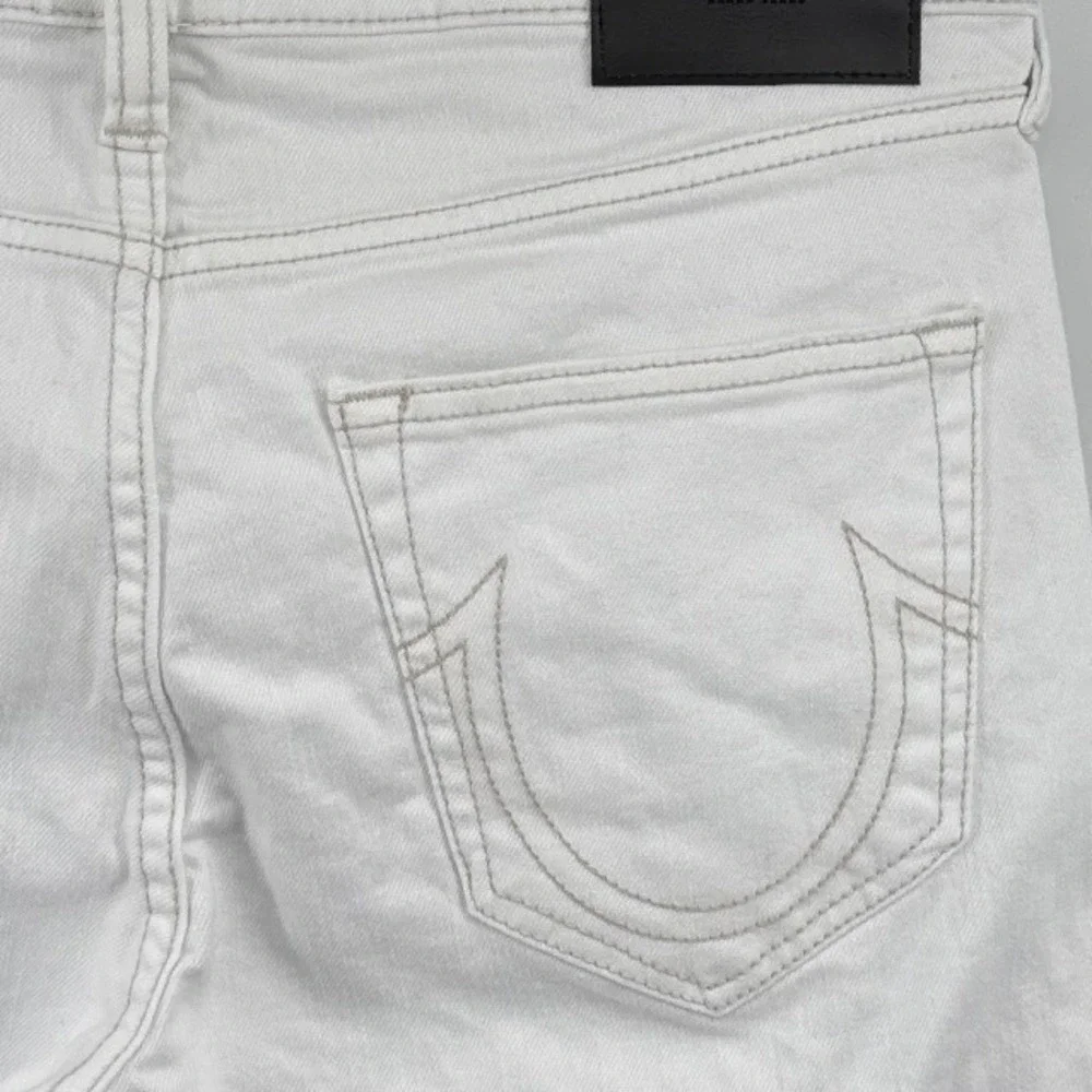 True Religion Rocco Relaxed Skinny Jeans Mens 31 Optic White 105011 NWT